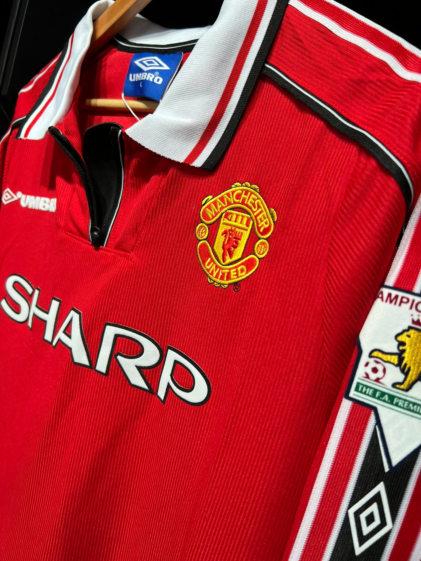 CAMISETA Machester United 98/99 - Manga Larga