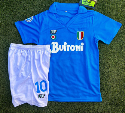 Conjunto Napoli 87/88 - Maradona - Niños