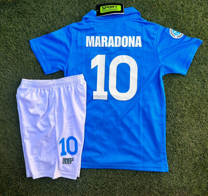 Conjunto Napoli 87/88 - Maradona - Niños