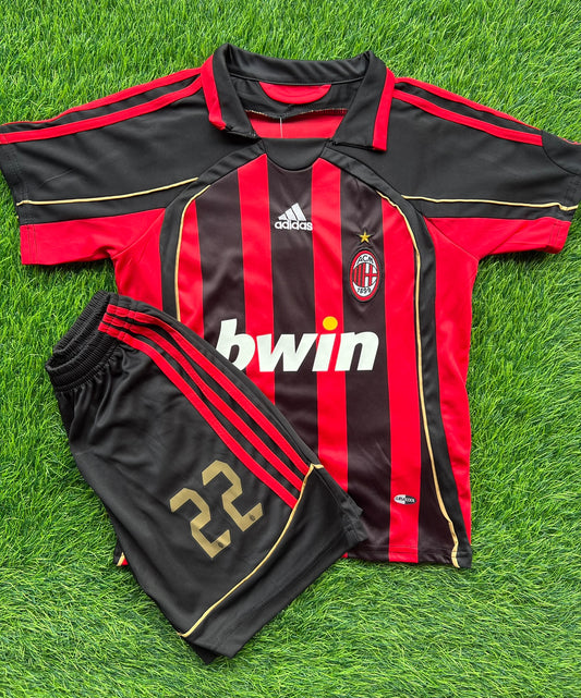 Conjunto AC Milan 2007 - Kakà - Niños - Retro