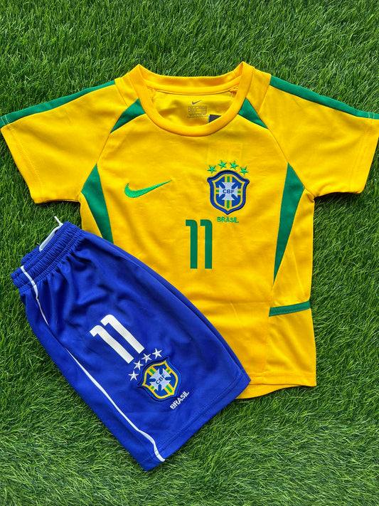 Conjunto Brasil 2002 - Retro - Ronaldinho