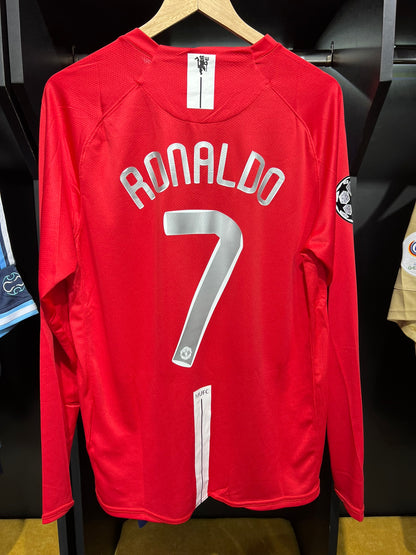 CAMISETA Manchester United 2008 - Retro - Manga Larga